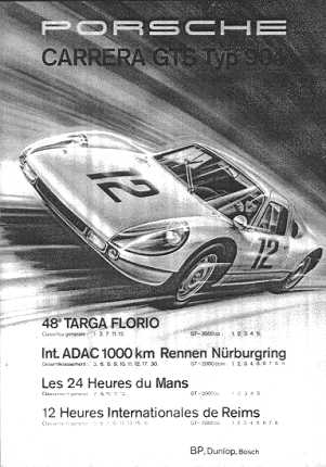 Poster: Porsche Carrera GTS Typ 904