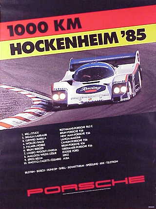 Poster: 1000 km Hockenheim '85