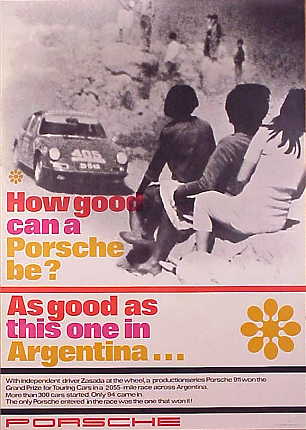 Vintage Porsche Factory Poster How good can a Porsche be