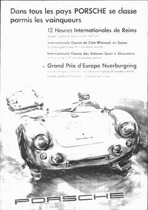 Dans tous le pays Porsche se classe parmis les vainqueurs, 12 Heures Internationales de Reims au Grand Prix d'Europe Nuerbergring