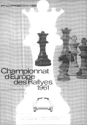 Poster: Championnat d Europe des Rallyes 1961