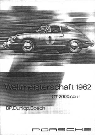 Poster: Weltmeisterschaft 1962, GT 2000 ccm