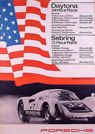 Poster: Daytona 24 Hour Race/Sebring 12 Hour Race