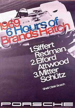 Poster: 1969 6 Hours of Brands Hatch