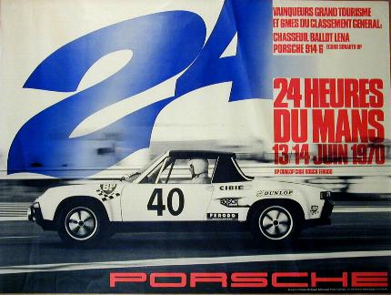Poster: 24 Heures Du Mans, 13/14 Juin 1970
