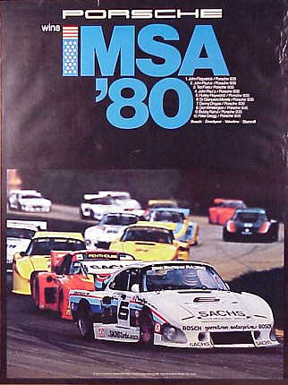 Poster: Porsche wins IMSA 80