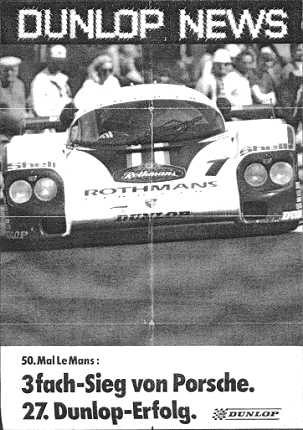 Dunlop News, 50. Mal Le Mans: 3fach-sieg von Porsche, 27. Dunlop-Erfolg