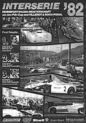 Interserie '82, Rennsportwagen-Meisterschaft