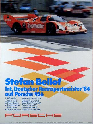 Stefan Bellof, Int. Deutscher Rennsportmeister auf Porsche 956