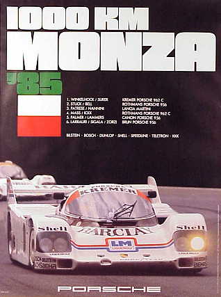 Poster: 1000 km Monza '85