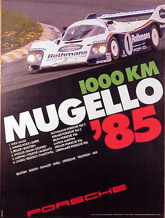 Poster: 1000 km Mugello '85