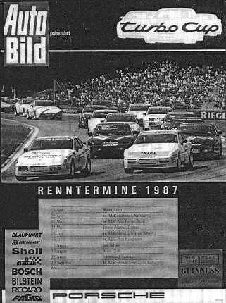 Auto Bild Prasentiert 944 Porsche Cup, Renntermine 1987