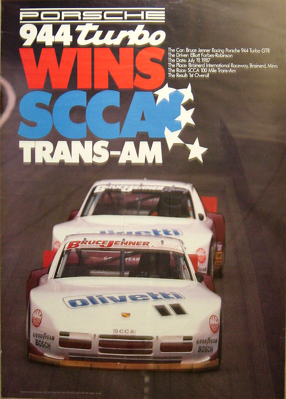 Porsche 944 Turbo wins 1987 SCCA, Showroom Stock GT National Championship