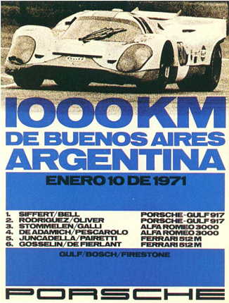 1000 km De Buenos Aires Argentina 1971