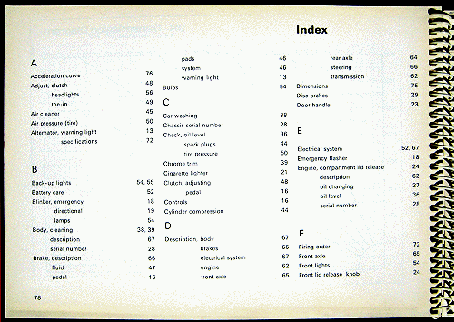 Porsche 914 Owner's Manual - 1971